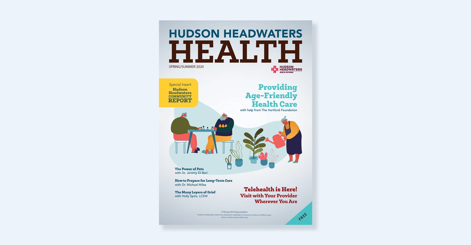 Spring/Summer 2020 Hudson Headwater Health Magazine cover