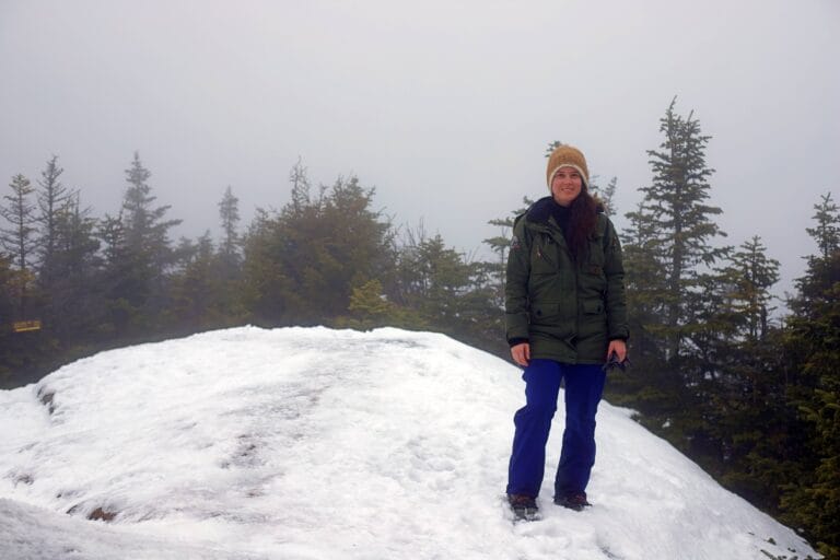 Christina Gallus, M.D. on a hike