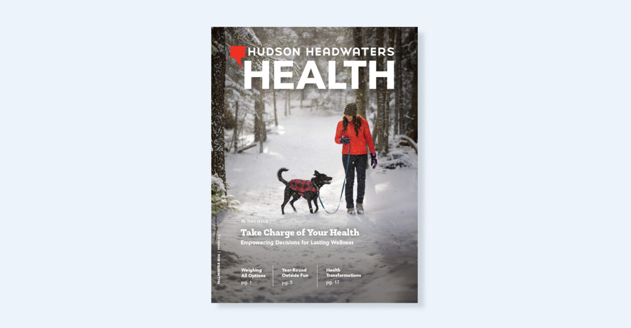 Cover of the Fall/Winter 2024 issue of Hudson Headwaters Health